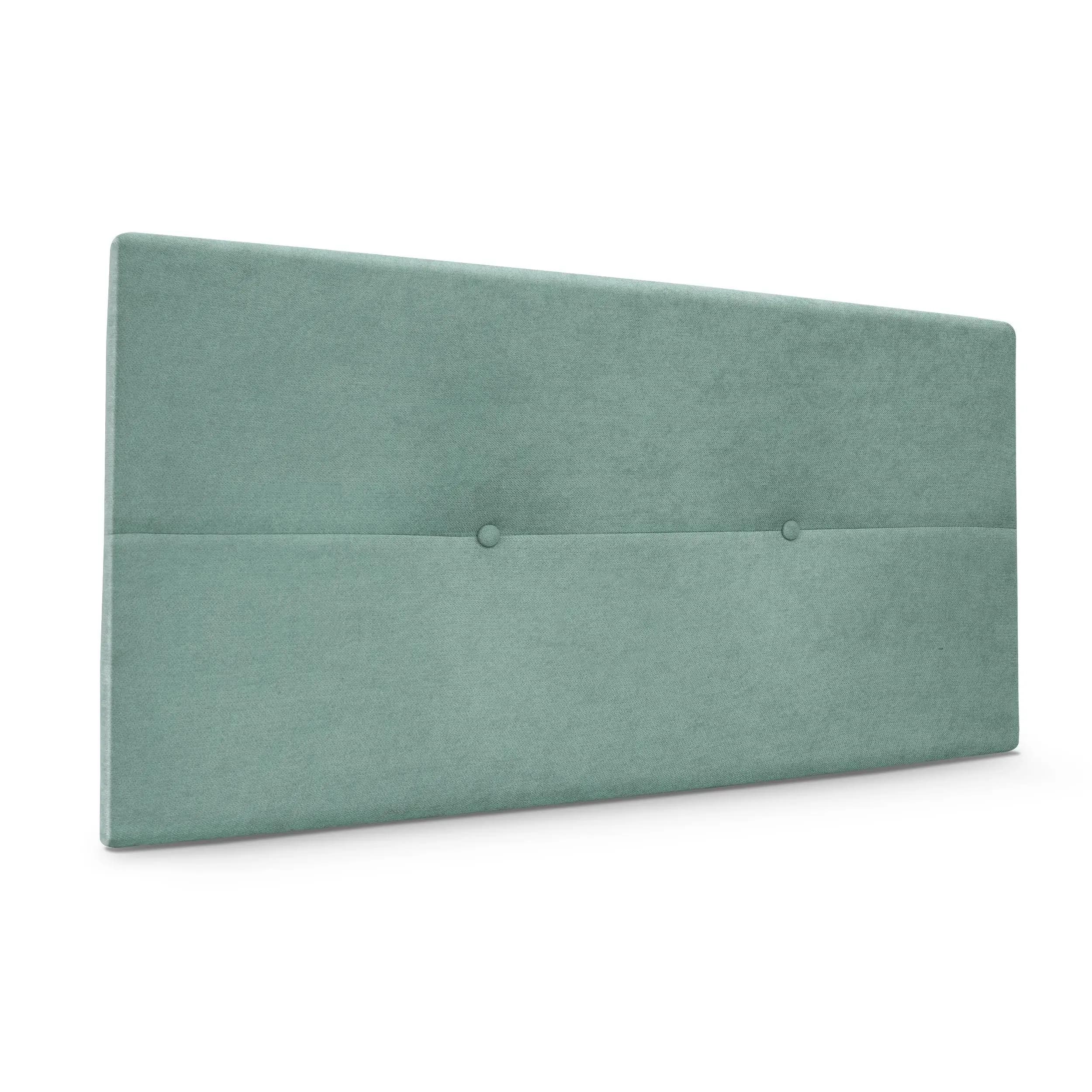 DHOME Cabecero de Polipiel o Tela AQUALINE Pro cabeceros Cabezal tapizado Cama Lujo (Verde Agua Tela)