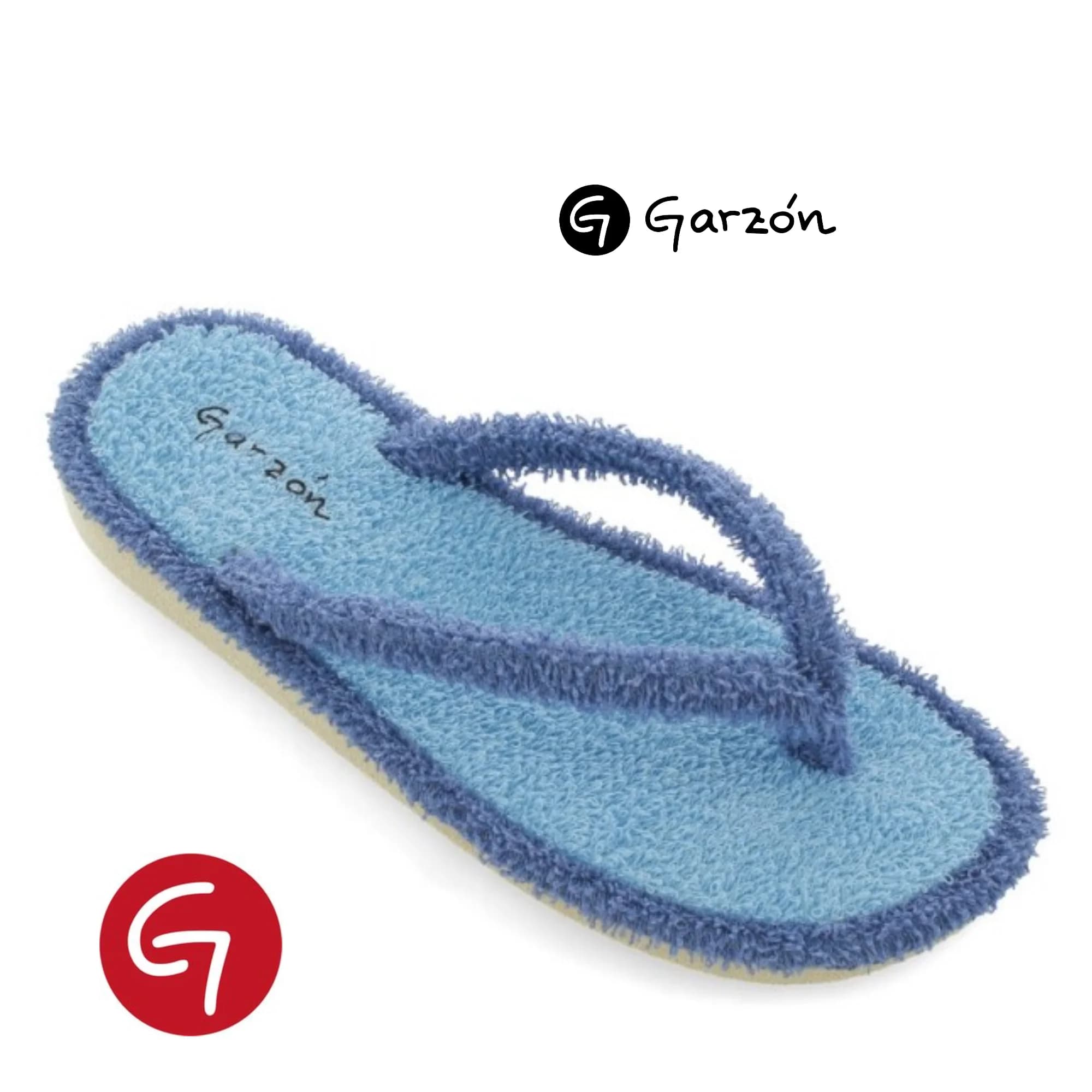 Garzón 441.130 zapatilla para casa de verano en rizo  y de dedo