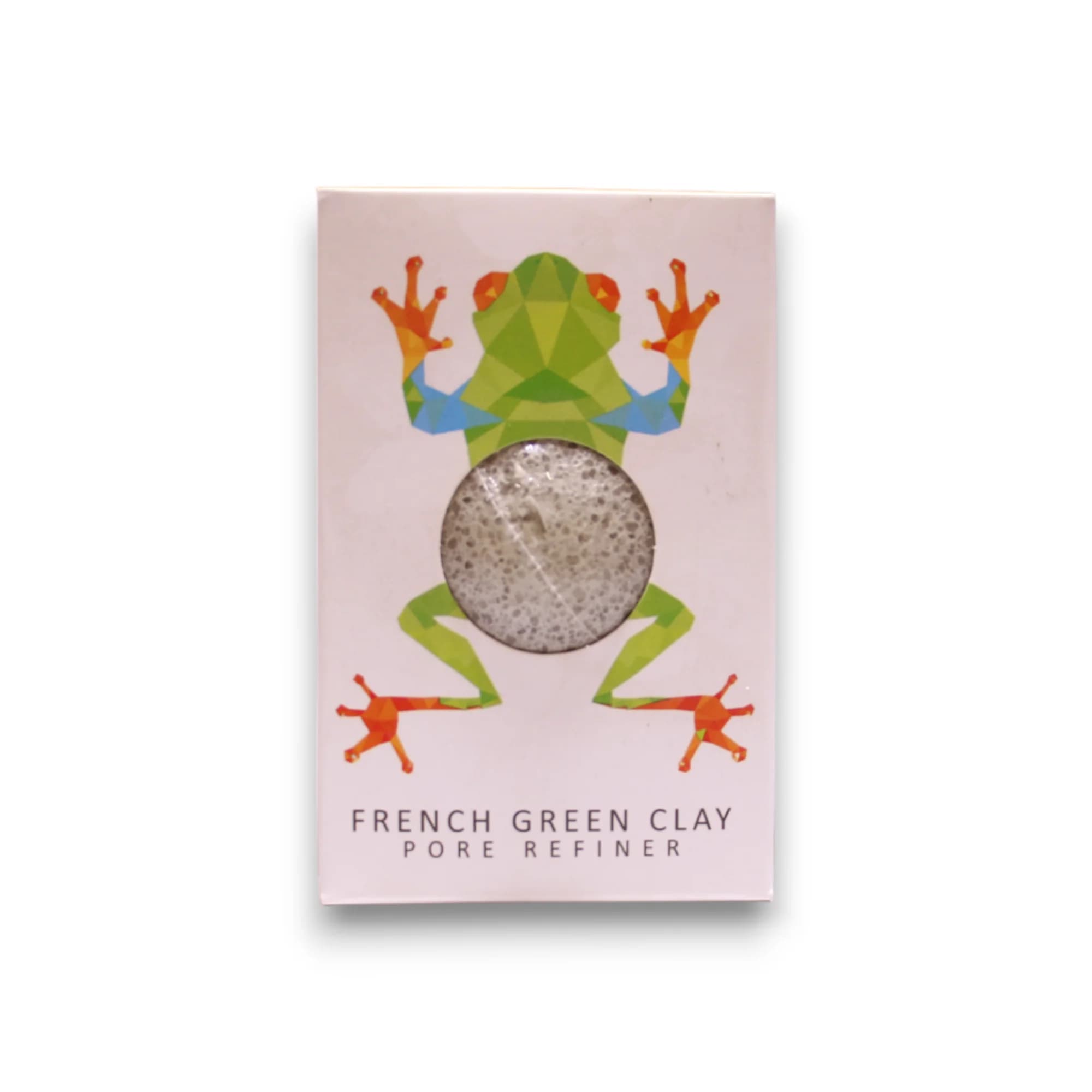 Esponja Facial Konjac Rainforest Tree Frog Mini, 100 gr, Hecha con Arcilla Francesa Verde, Para Cuidado Personal e Higiene Facial, Suave y Natural
