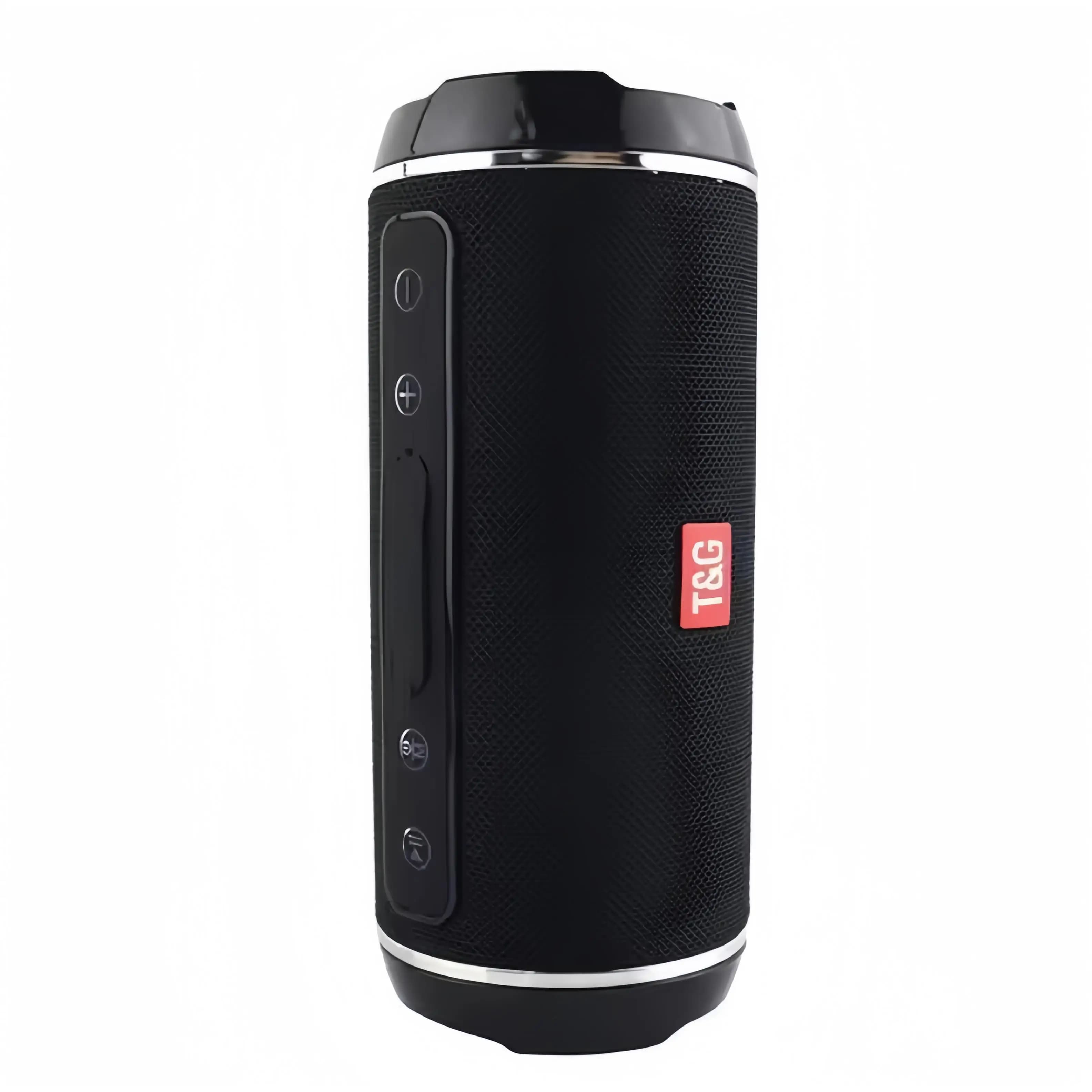 Altavoz Bluetooth inalámbrico T&G116, columna de altavoz de graves, compatible, USB, resistente al agua, para exteriores, compatible con AUX, TF,