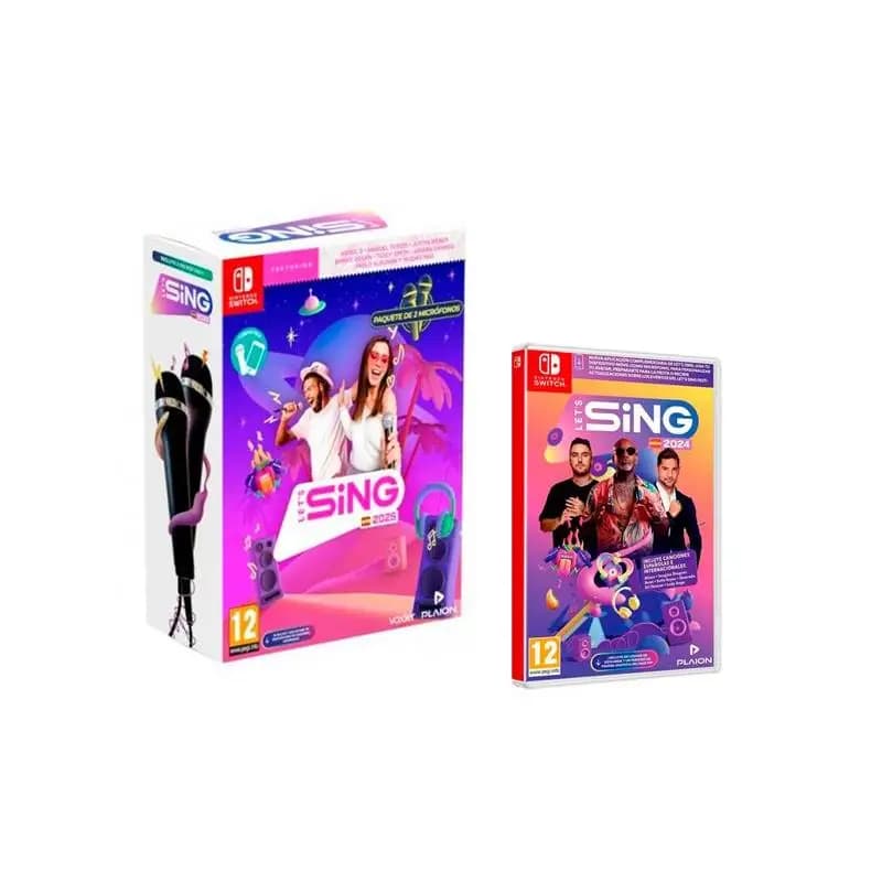 Let´s Sing 2024 + Lets Sing 2025 S.V. + 2 Micros - VERSION ESPAÑOLA