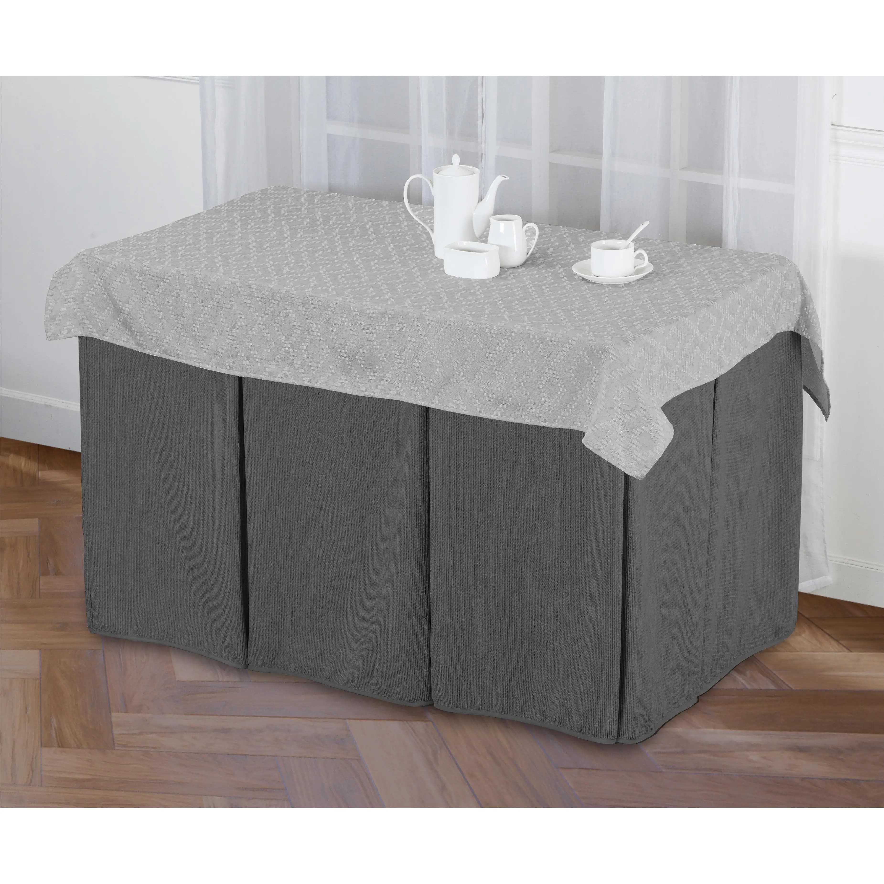 Vivid Torral - Paño Camilla Rectangular Chenilla 8 Fuelles + Tapete Vivid Torral 4 Colores Beige Rosa Gris Marrón
