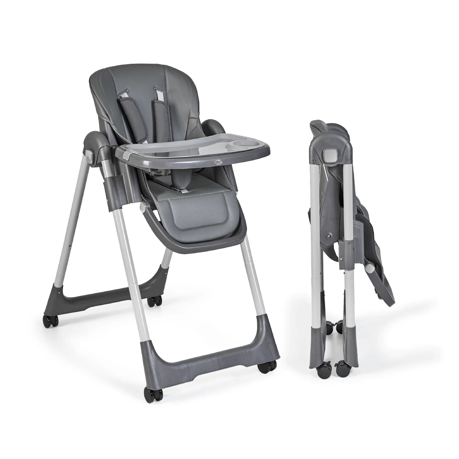 Ms - Trona Para Bebe Evolutiva Tasty - 7 Posiciones De Altura y 3 De Reclinación- Bandeja Extraíble y Reposapiés Regulable - Portatil, Plegable,