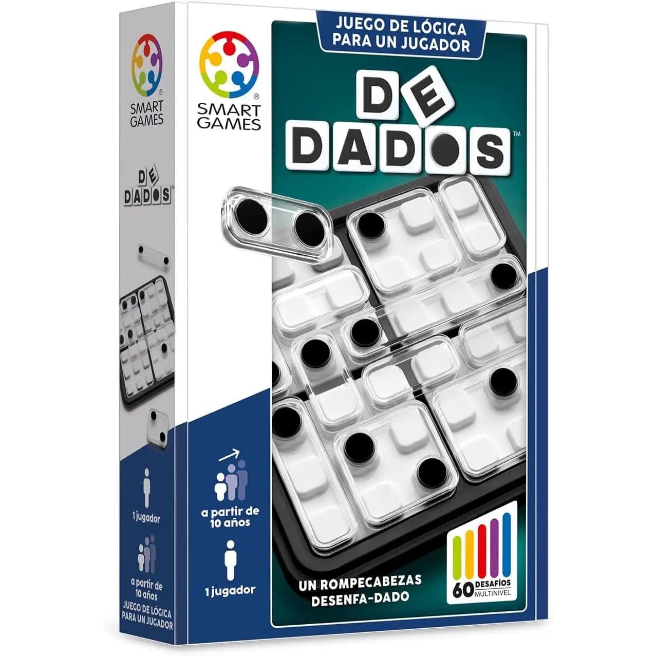 Smart Games - De Dados | Rompecabezas Niños 10 Años O Más | Juegos De Mesa Niños 10 Añoso Más | Rompecabezas Adultos De Lógica | Juegos De