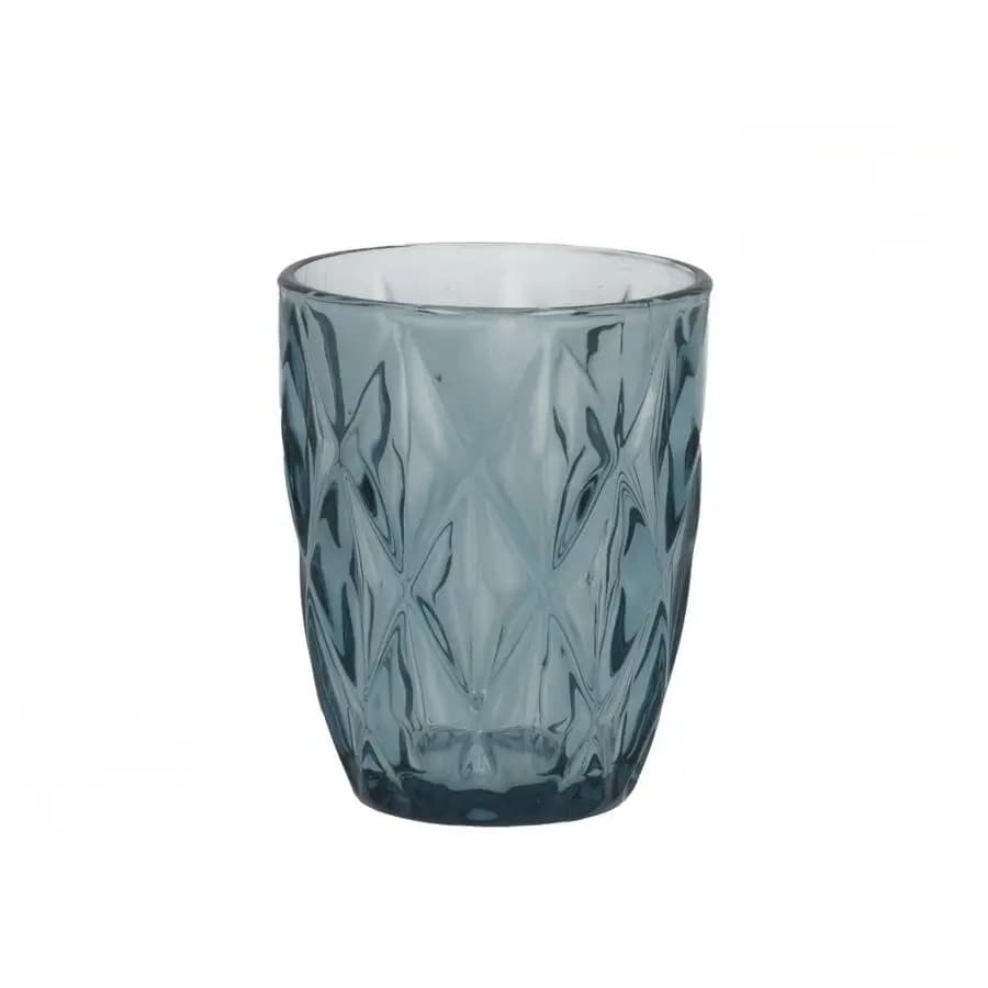Gerimport Pack 6 Vasos cristal modelo Liz 280 ml color azul