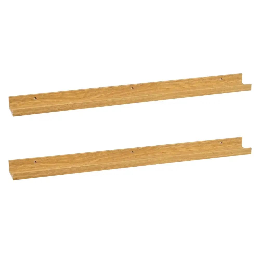Set de 2 estantes repisa para cuadros de MDF natural de 100 cm Lola Home
