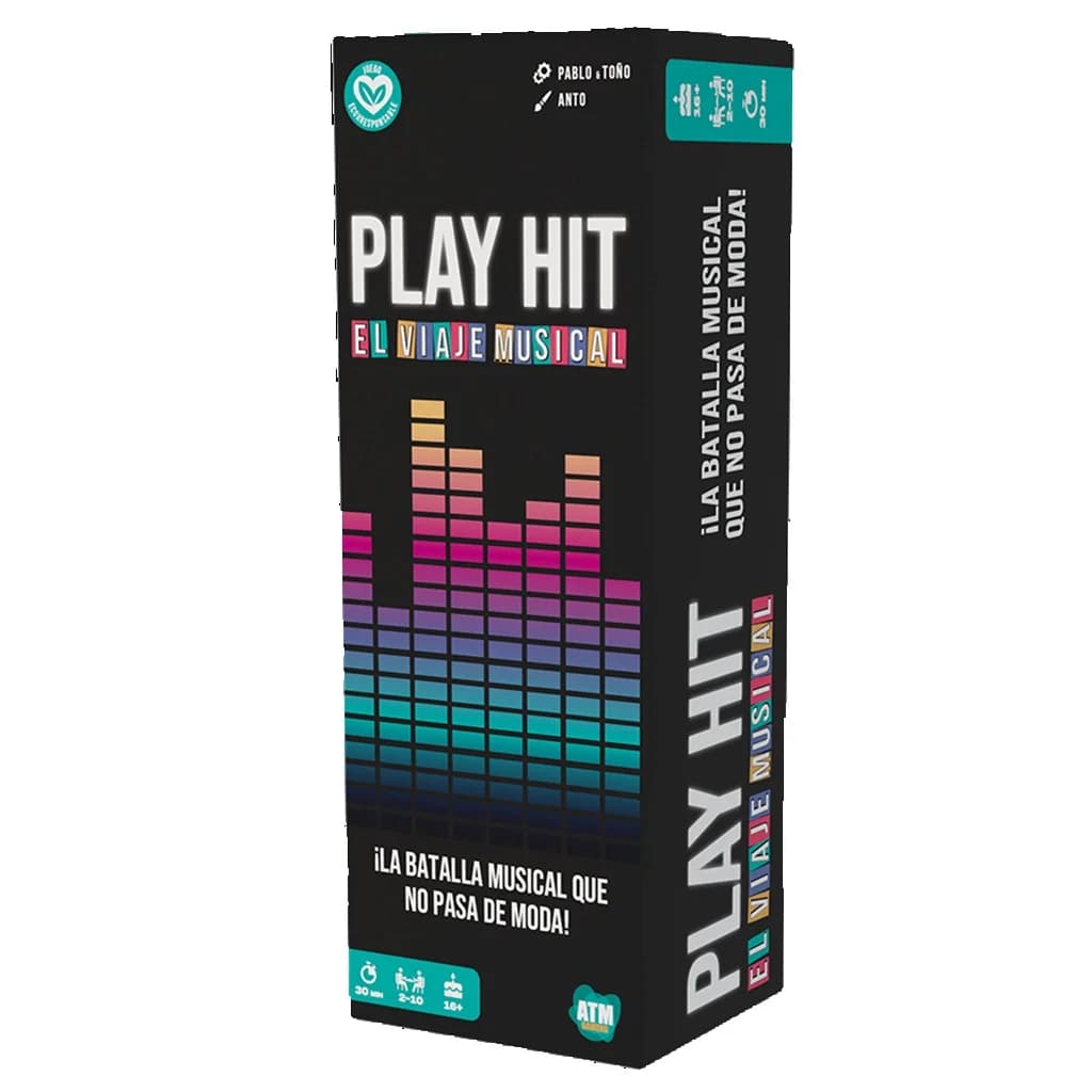 Asmodee - Play Hit Juego de Mesa - Juego de Mesa Dinámico para Familia y Amigos - Juego musical- + 16 Años -  Español