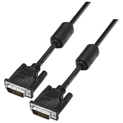 Aisens - cable dvi dual link 24+1 con ferrita, m-m, negro, 1.8m