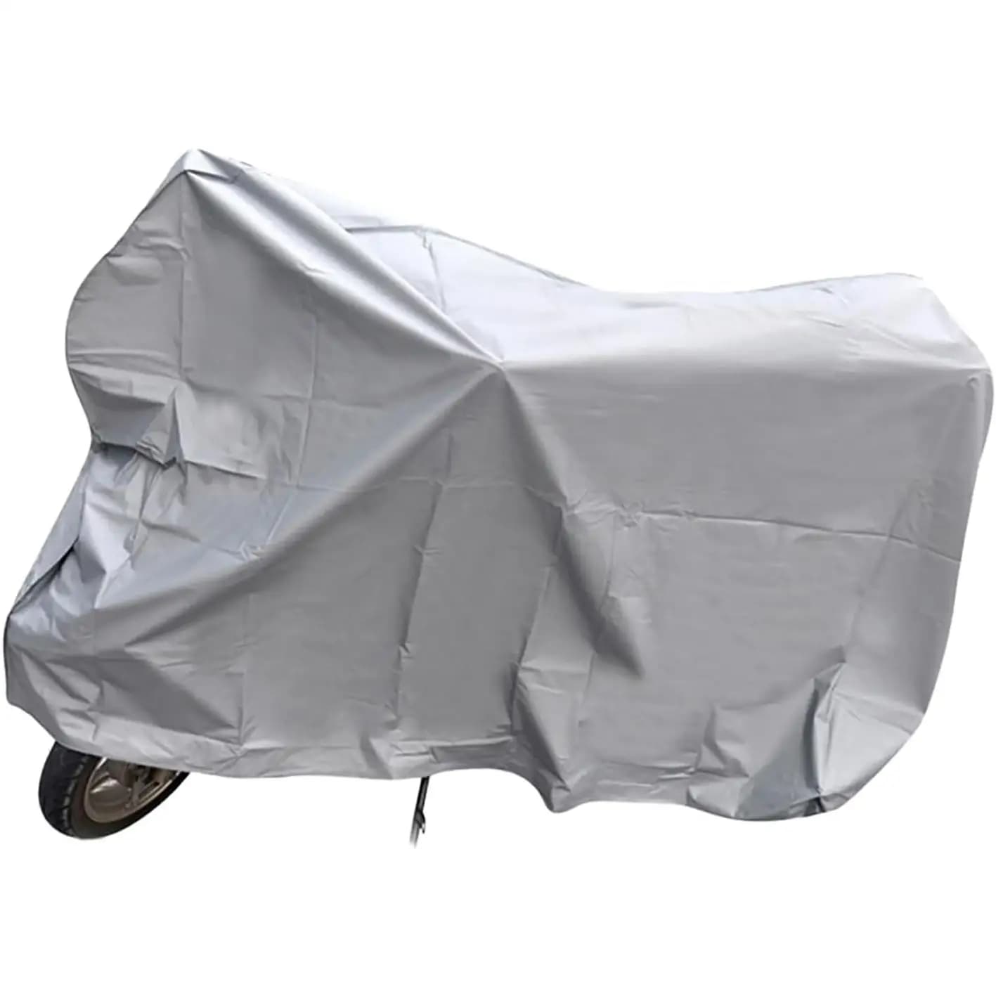 Funda Impermeable Metalizada para Moto y Scooter – Cubierta Exterior 100% Polietileno 130x230cm o 100% Poliester 140x240cm Resistente a Lluvia,