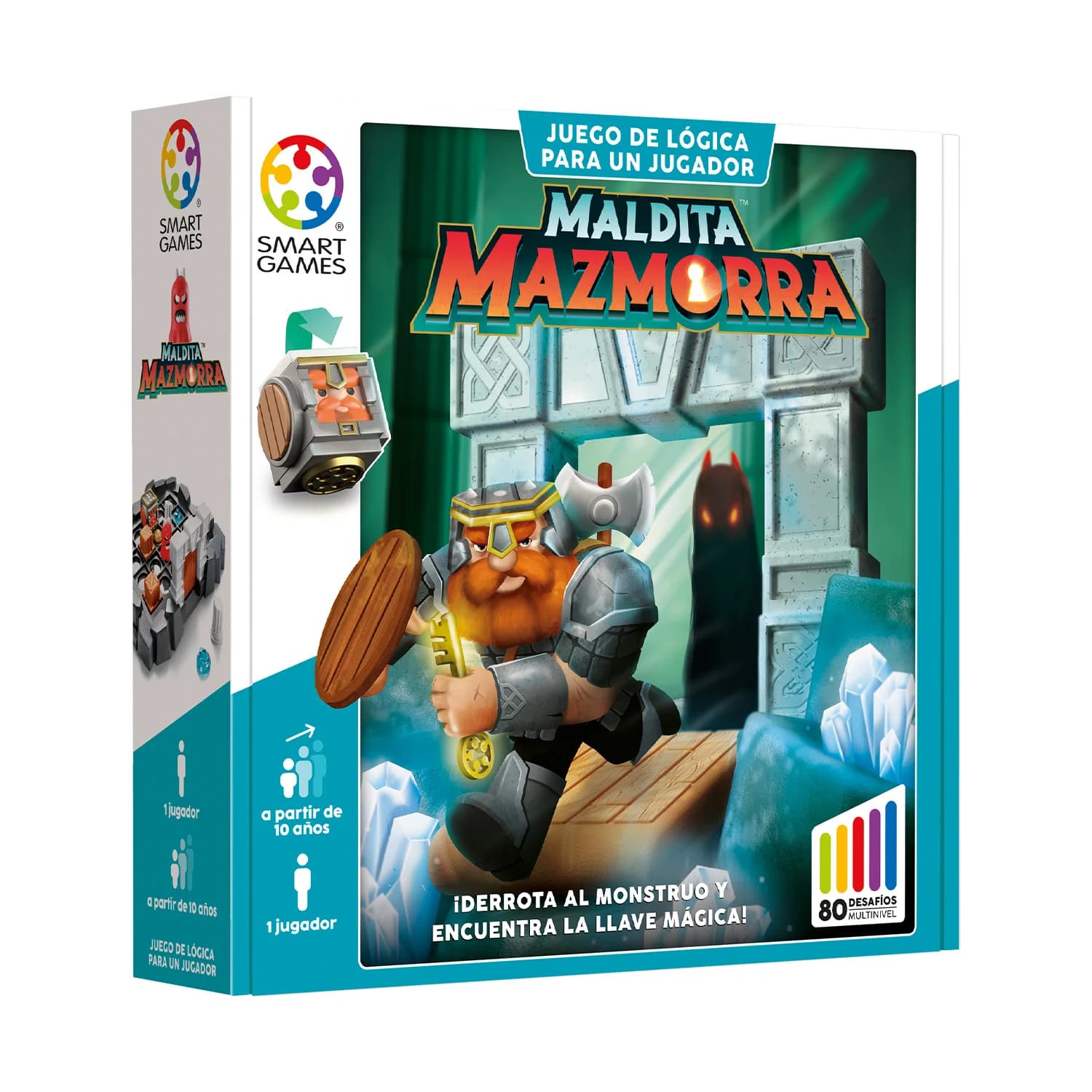 SmartGames - Maldita Mazmorra | Rompecabezas Niños Y Rompecabezas Adultos | Juegos Educativos 7 Años O Más para 1 Jugador | Juegos Niños 7 Años O