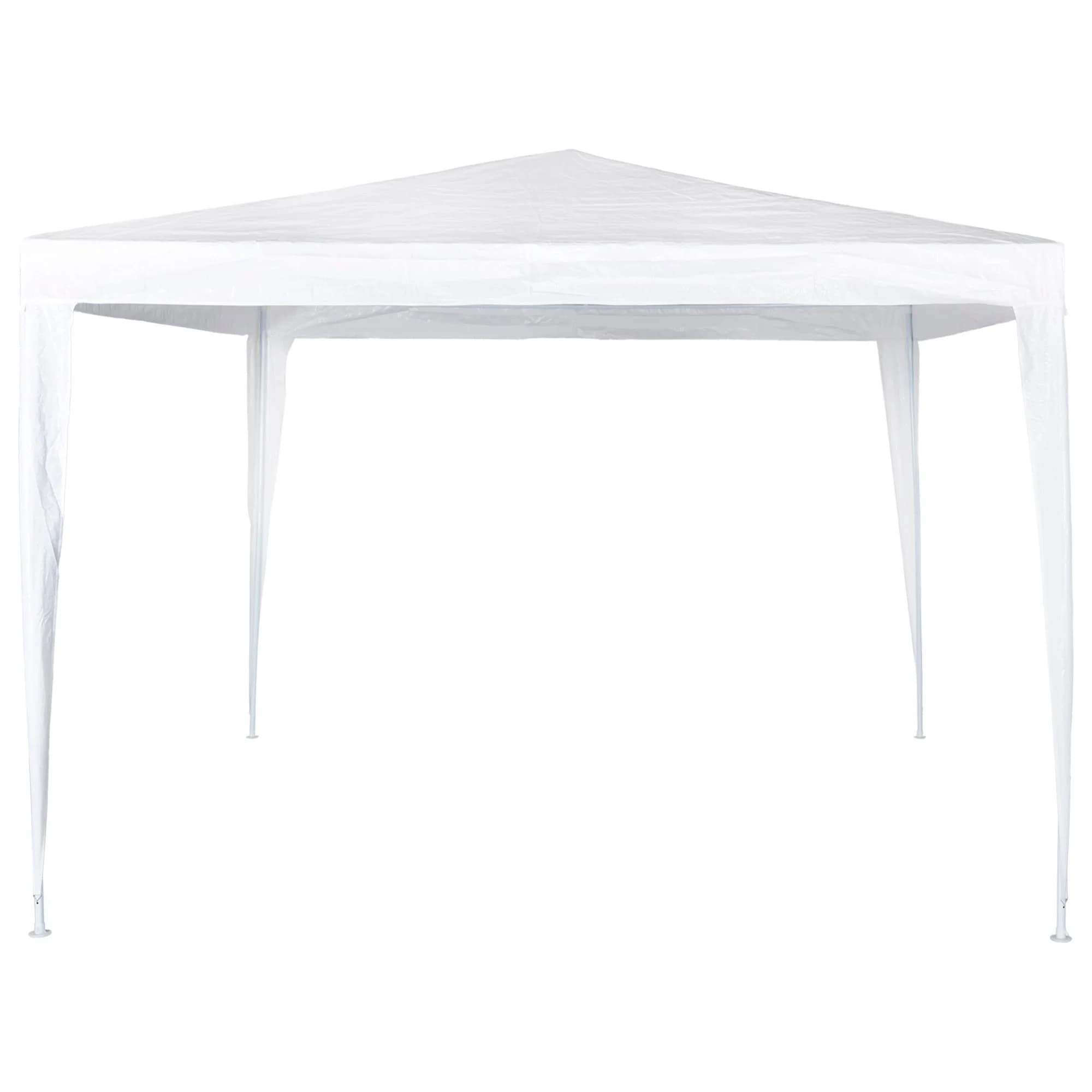 Cenador desmontable de jardín 300x300x250 cm blanco Aktive