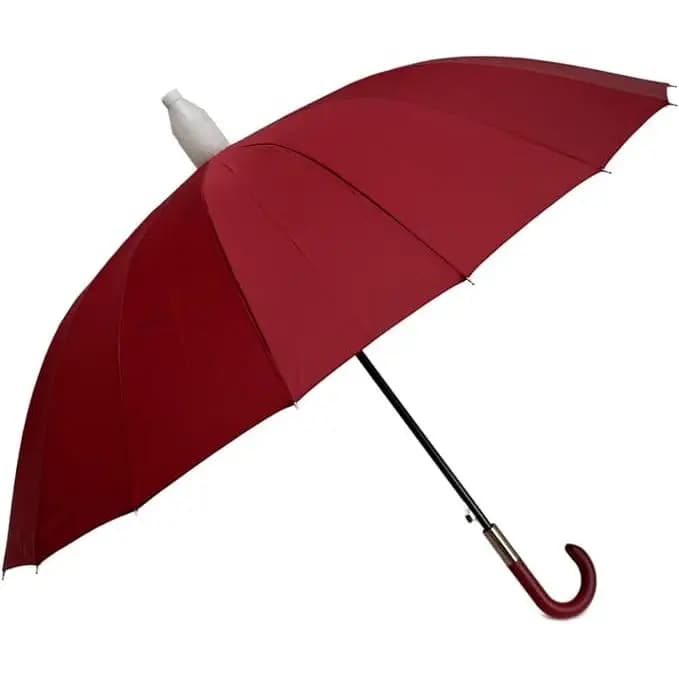 J.S ONDO  Paraguas Largo automatico con Funda plastico 68cm, Sin Paraguas,Sin Goteo para Hogar Y Automóvi