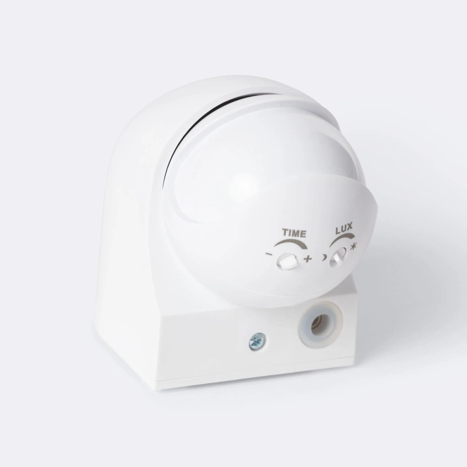 Ledkia Sensor de Movimiento RADAR Crepuscular 180º de Pared Exterior IP44 Blanco