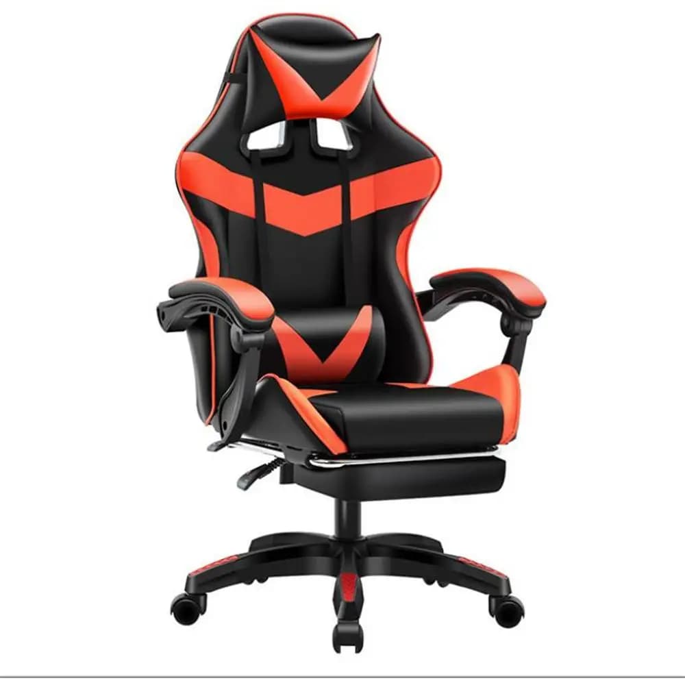 Silla de gaming CON repozapiel Oficina Soporte Lumbar Giratoria Escritorio Sillon Ruedas Despacho casa sillas profesional LOL ordenador WCG CON