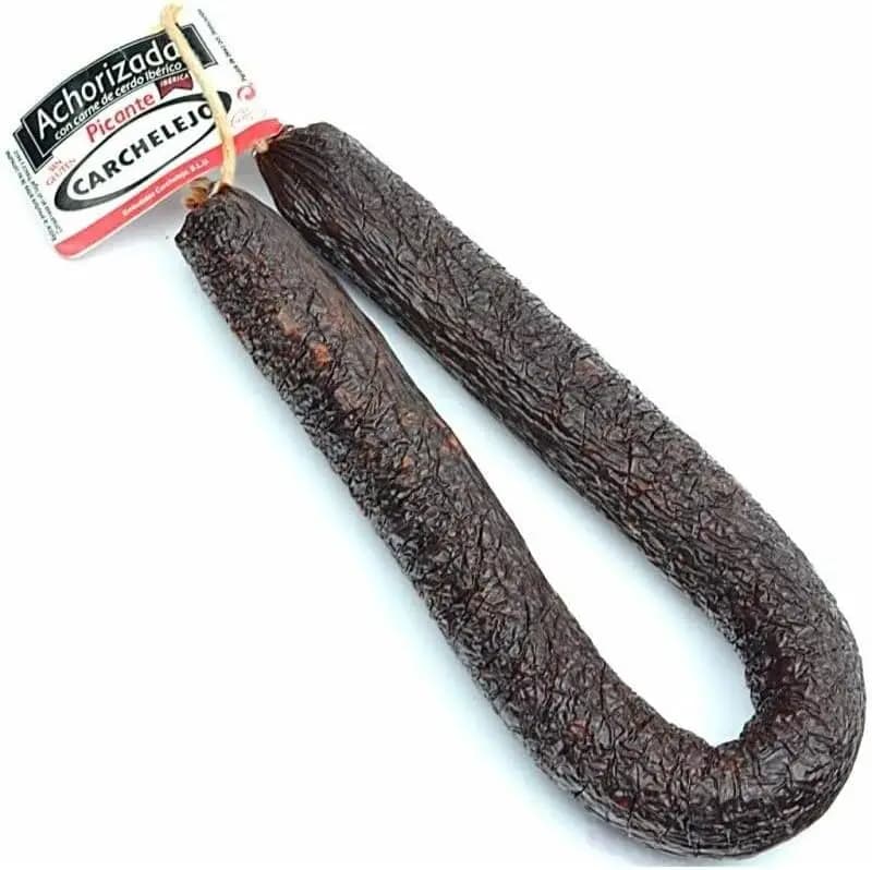 (PACK 6) Morcillas Picantes Ibéricas Achorizadas Carchelejo:Una Deliciosa Sorpresa Andaluza que Fusiona la Tradición Morcillera con Toque Picante