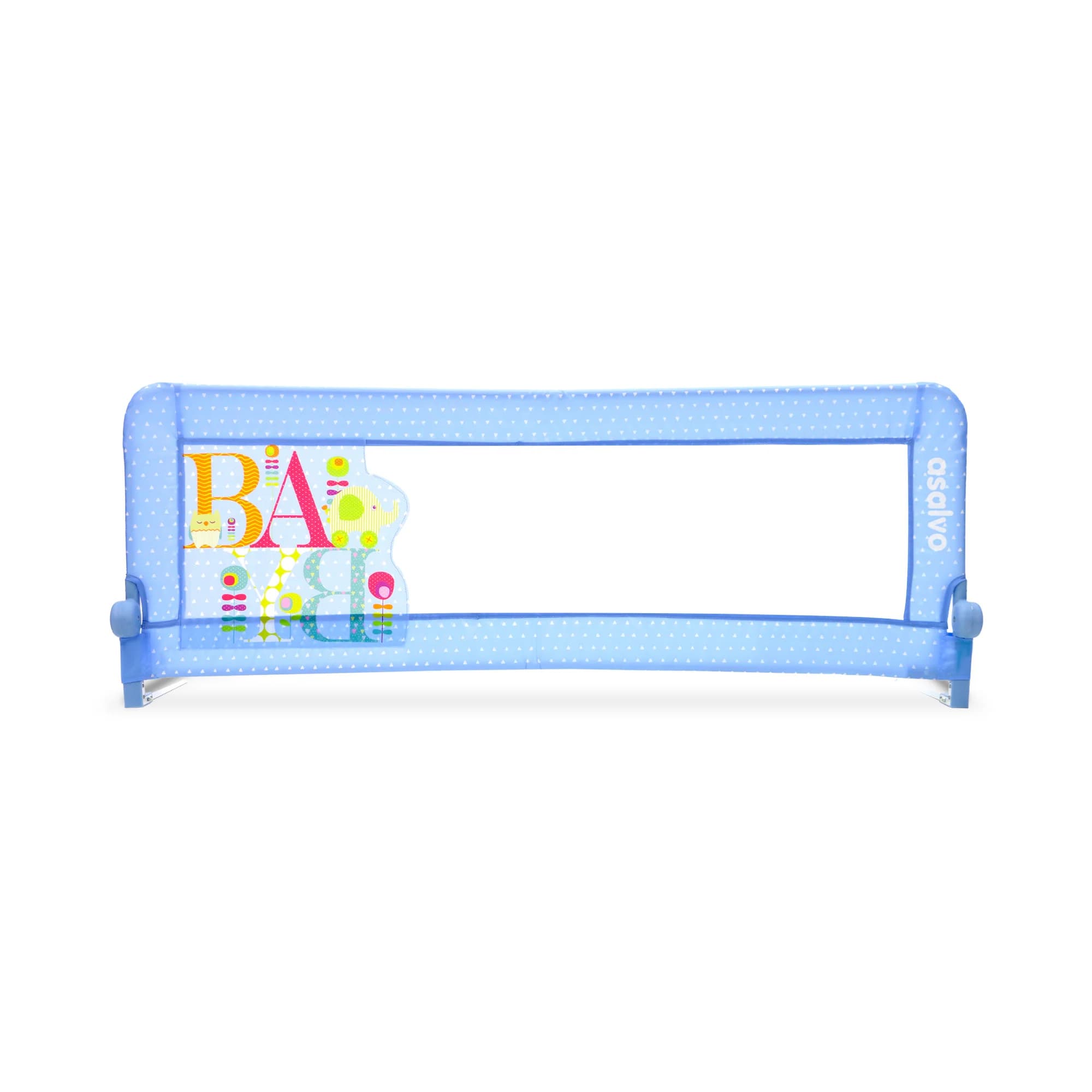 Asalvo Barrera de Cama Nido o Estándar 2-1 de 150cm - Abatible con Correas Antideslizantes, Plegado Rápido, Tejido Transpirable Lavable y Bolsa de