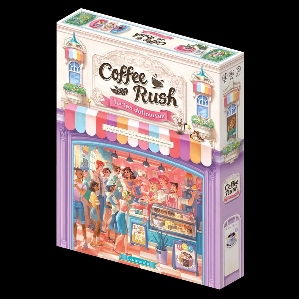 Asmodee - Juego de mesa Coffee Rush: Tartas deliciosas