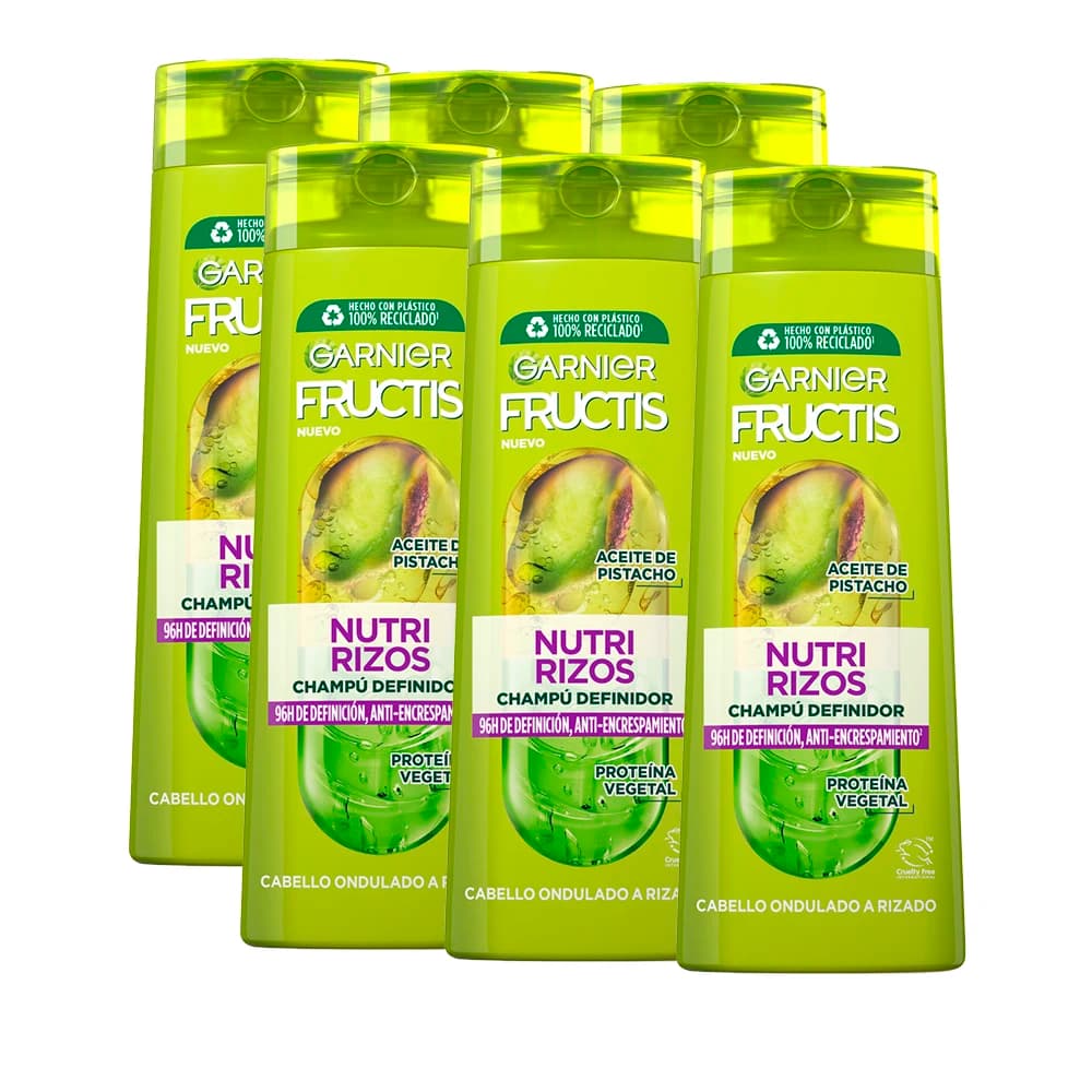 GARNIER | Fructis Nutri Rizos Contouring Champú, acondicionador, mascarilla y/o tratamiento Pelo Rizado u Ondulado