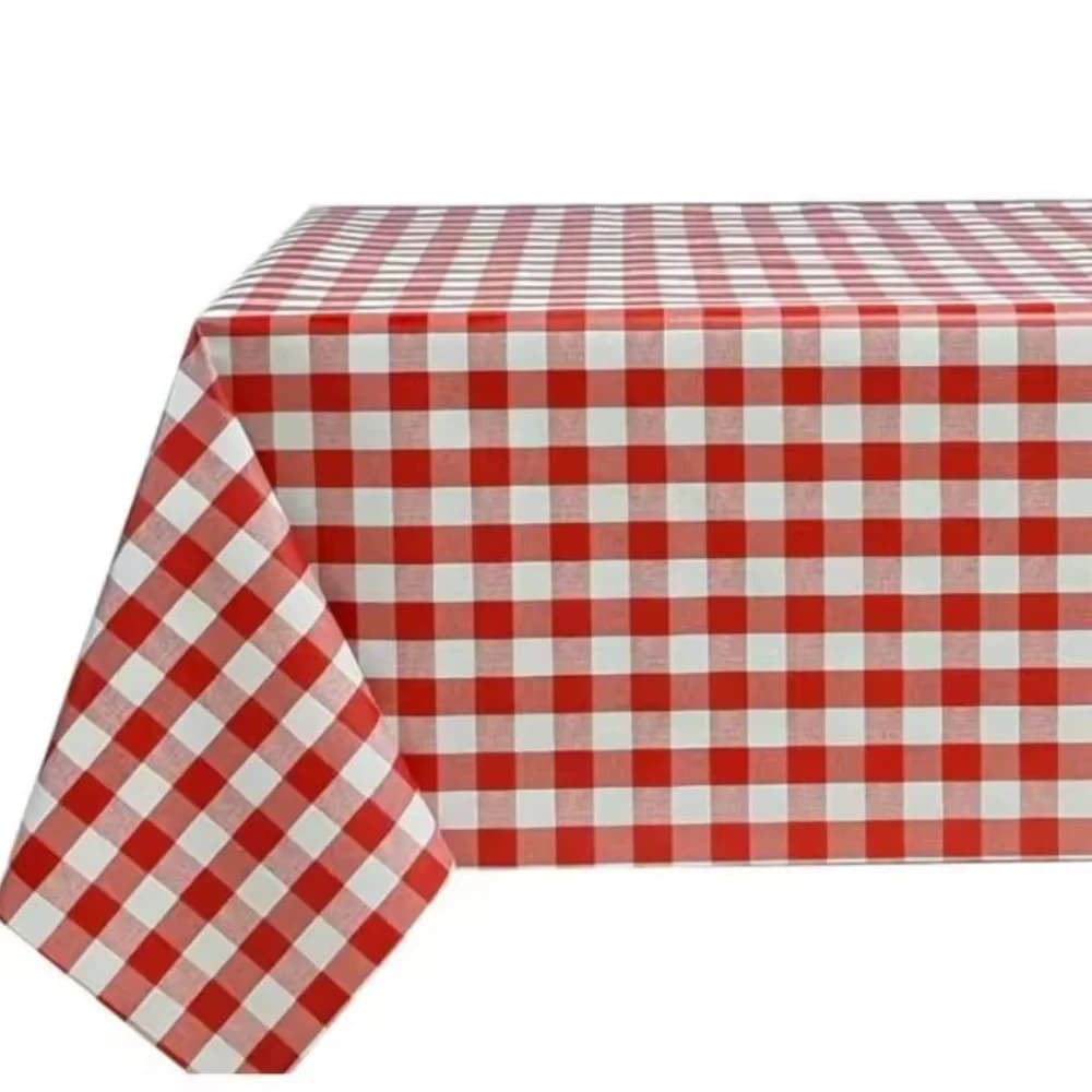 Mantel Hulehule Tex - Impermeable Estilo Pic Nic Rojo Estampado Cuadros