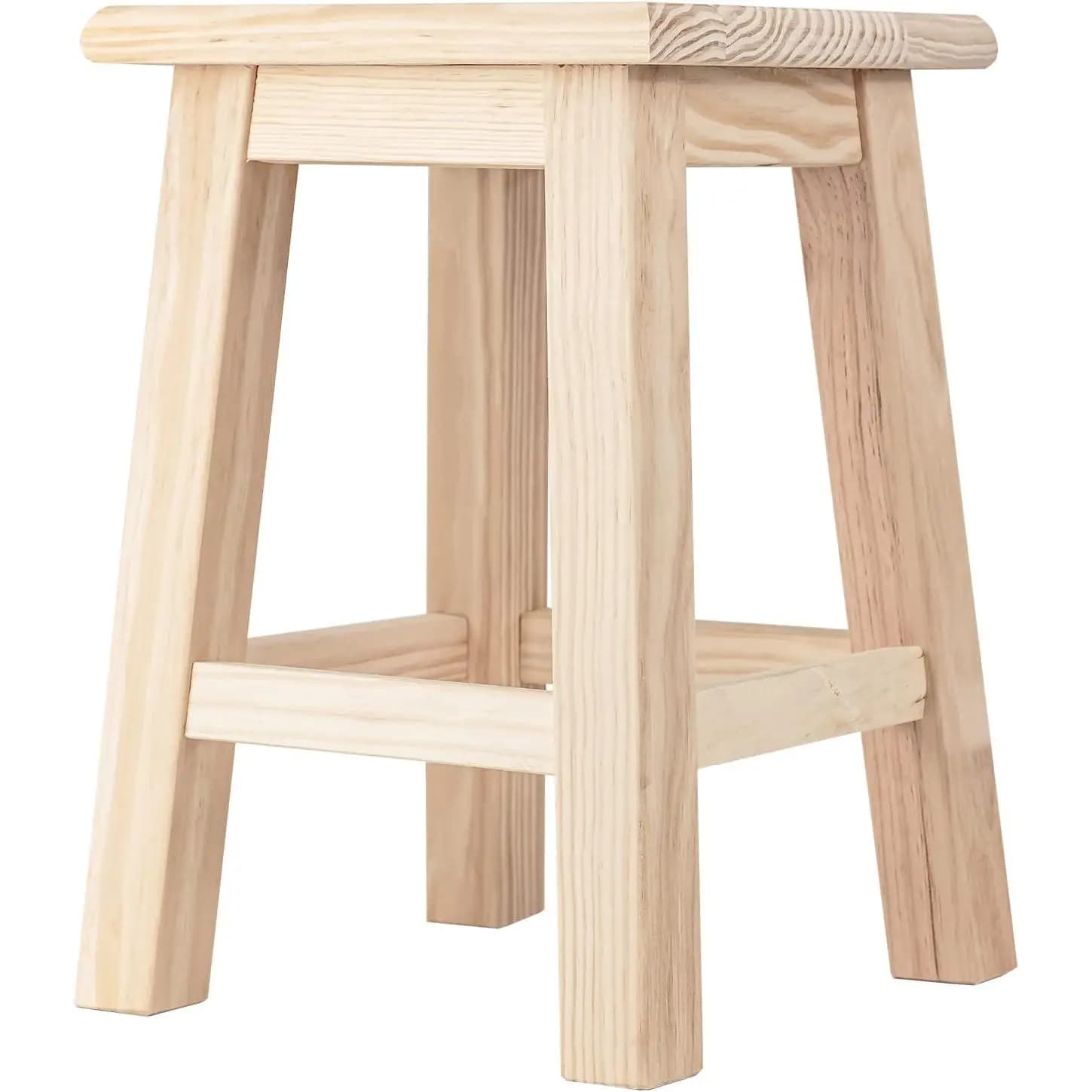 C.A | Taburete Alto de Diseño Nórdico 🪑 | Estilo Escandinavo para Cocina y Bar | Con Reposapiés de Madera | Asiento Moderno | Medida Aproxida