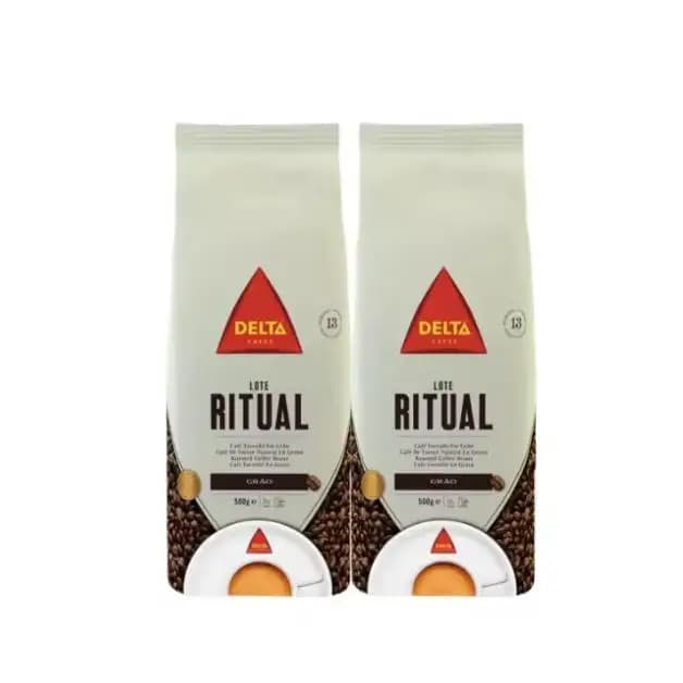Delta -Cafés Ritual Grano - PACK 2 uds de 500 Gr- Delta -Cafés brazil Grano - PACK 2 uds de 500 Gr -Delta -Cafés colombia Grano - PACK 2 uds de 500