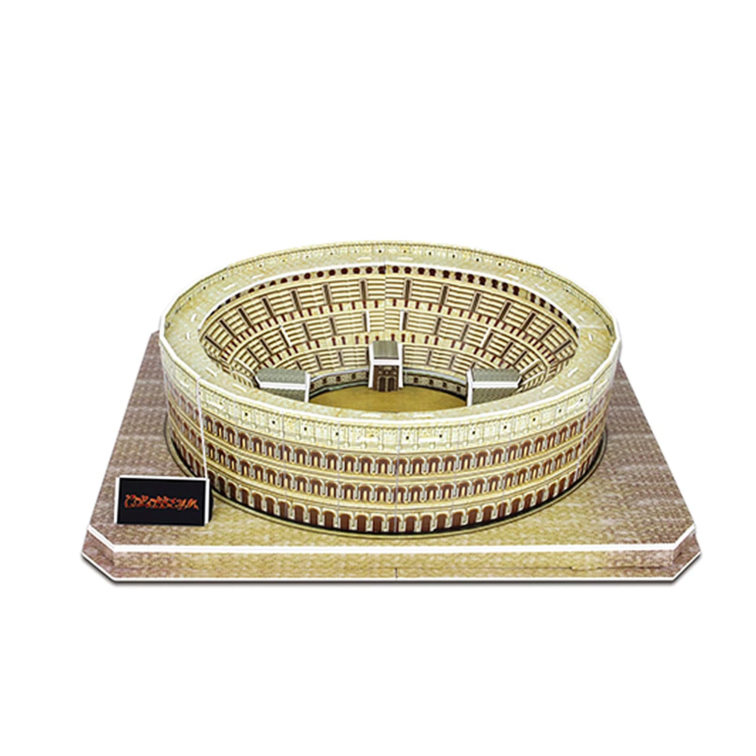 DAM. Puzle 3D de cartón del Coliseo en Roma. 38 piezas. 25x19x6cm.