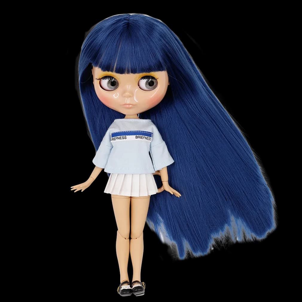Muñeca ICY DBS Blyth 1/6 bjd, cuerpo articulado de piel bronceada, cara brillante, juguete de 30cm, regalo para niñas