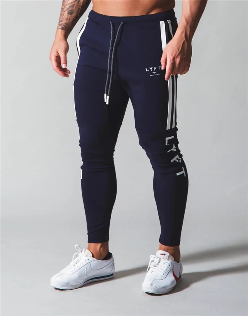 Raya lateral JP & UK nuevo otoño hombres entrenamiento de gimnasia pantalones para correr hombres Joggers pantalones de chándal ajustados pantalones