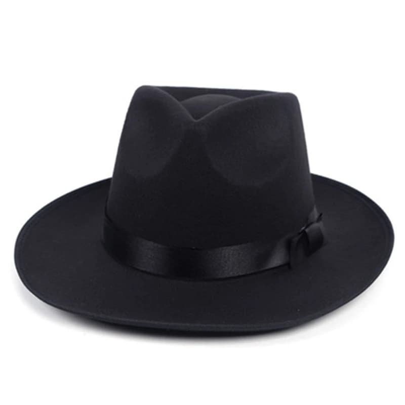Sombrero Fedora retro sombrero de copa sombrero de jazz británico sombrero de Michael Jackson masculino otoño e invierno unisex sombrero de ala