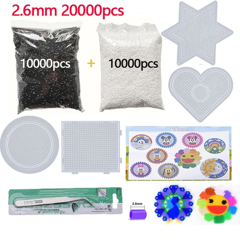 Juego de cuentas Hama Mini para niños, juego de rompecabezas de 2,6mm, 24 48 72 colores, rompecabezas de alta calidad, regalo hecho a mano, juguete