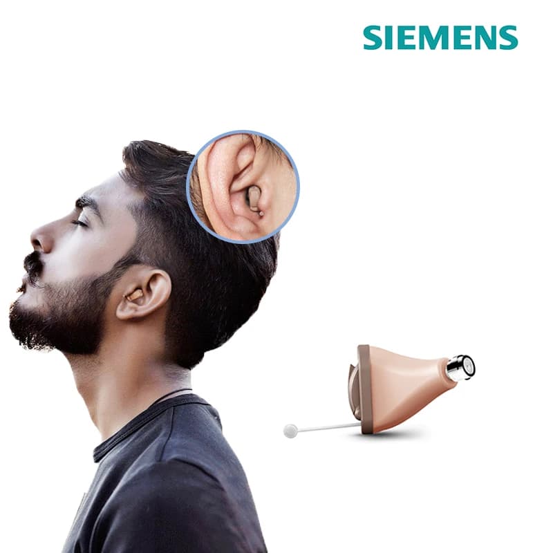 Audífonos invisibles Siemens, submarca Signia ITC CIC, audífono Digital de 8 canales, accesorio de programa de aplicación de teléfono móvil