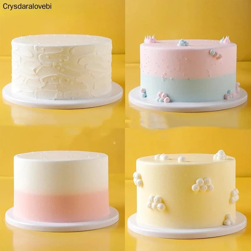 Modelo de pastel de simulación de 6/8 pulgadas, Gel de sílice de plástico, muestras de exhibición de ventana de pastel Artificial, suministros de