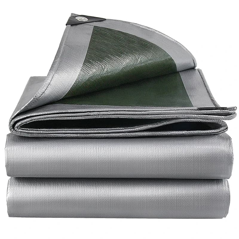 Lona Impermeable de PE de 0.32mm, Tela Impermeable para Jardín, Plantas, Cobertizos, Barcos, Autos, Camiones, Toldos, Cubierta para Caseta de Perros