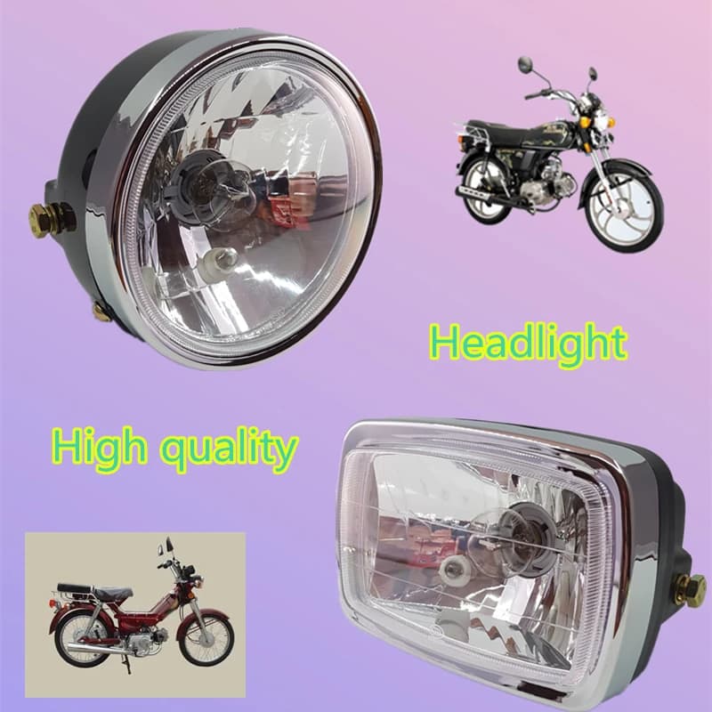 Sistema de iluminación de motocicleta de alta calidad, adecuado para faro Jialing JH70, Lifan LF70, ciclomotor 48Q, China CD70