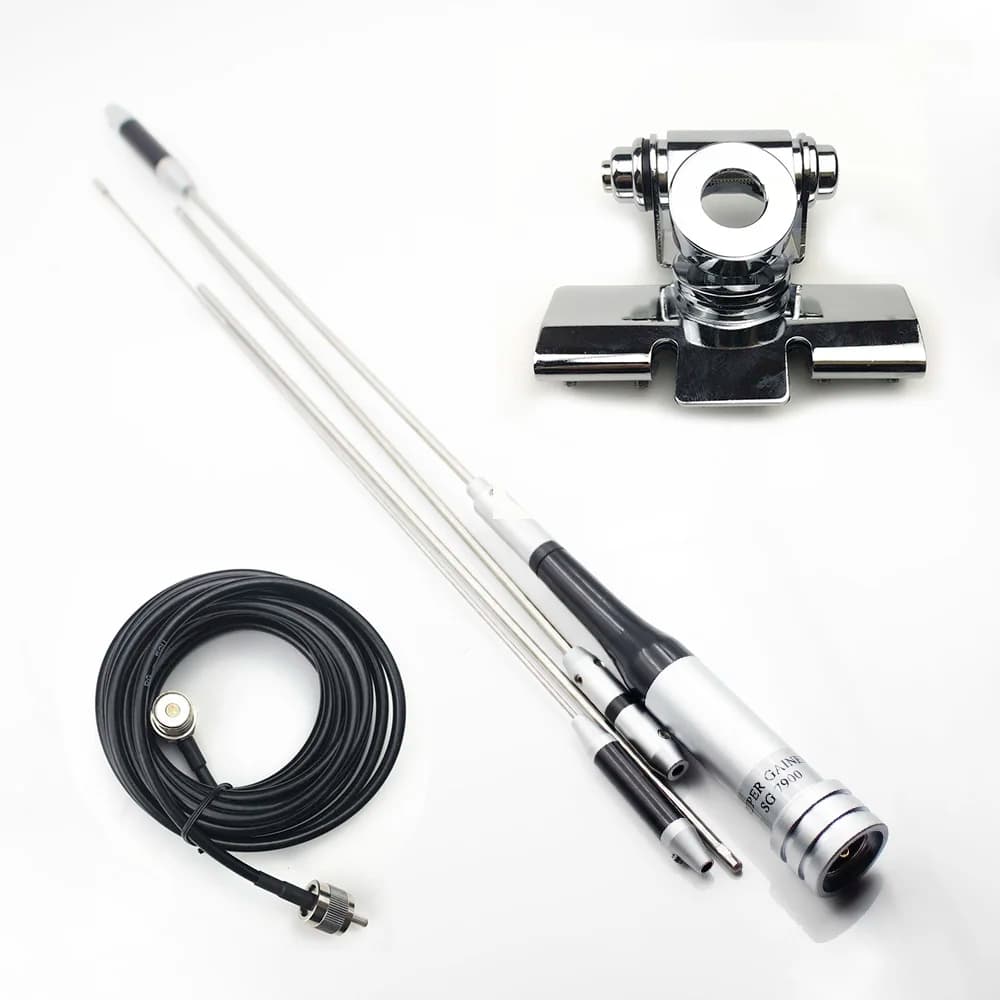 Antena DIAMOND para Radio de coche SG7900 + montaje de antena + CABLE de 5 metros U/V antena móvil de SG-7900 de doble banda 144/430Mhz de alto dBi