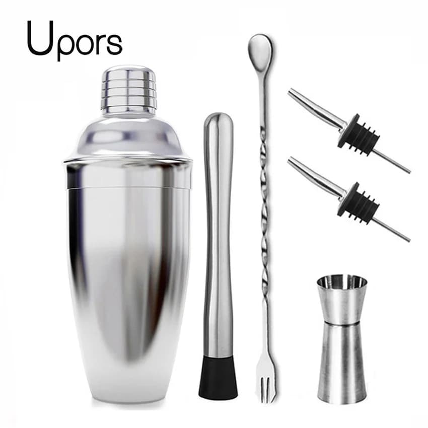 UPORS-Coctelera de Acero Inoxidable, para Vinos y Cócteles Martini Boston, Mezclador de Barman para Bebidas, Capacidad de 550 ml/750 ml, Utensilio