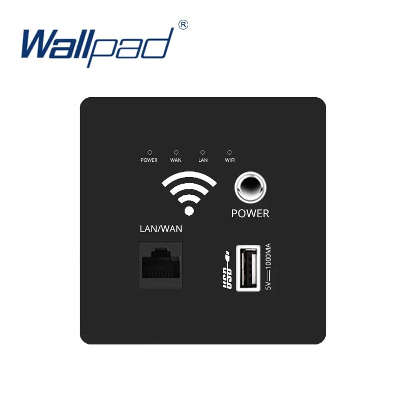 Enrutador AP inalámbrico de pared, Panel de PC, cargador de pared USB, toma inteligente, 5V, 1000Ma, CA, 4 colores, 300M
