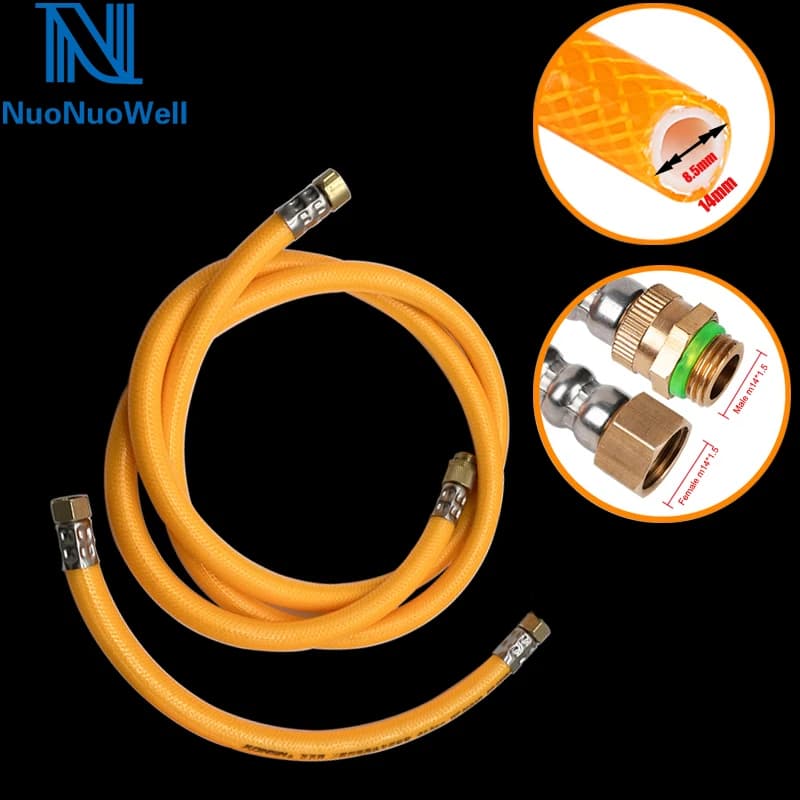 Bomba de émbolo NuoNuoWell, manguera de pulverización de PVC de alta presión Φ8,5x14mm, tubo de riego de jardín con pulverizador de pesticidas