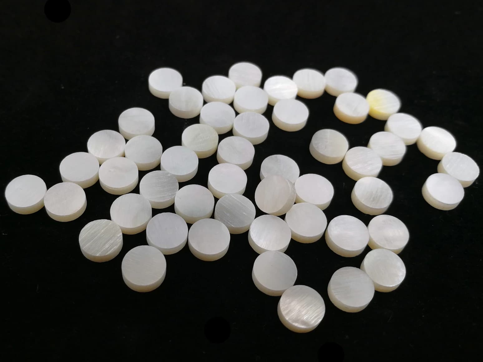 50x Marcadores de Nácar para Guitarra, Puntos de 1.5mm-8mm para Ukelele, Mandolina, Banjo, Bajo, Diapasón, Luthier