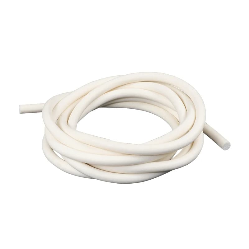 Tira de sellado de goma de silicona espumada, cable de esponja de silicona redondo sólido VMQ Dia.1/2/3/4/4.5/5/6/7/8/9/10/11/12-30