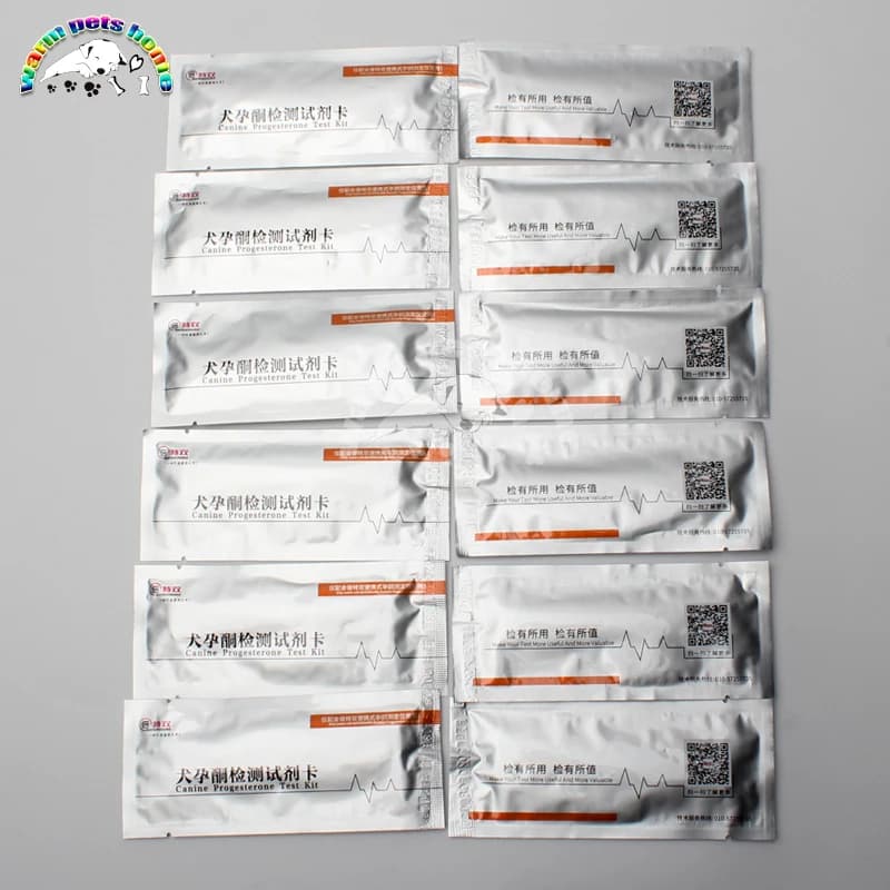 Kit de prueba de progesterona canina, tarjeta de prueba de progesterona para perros, herramientas de cría para perros, veterinario, 100 piezas