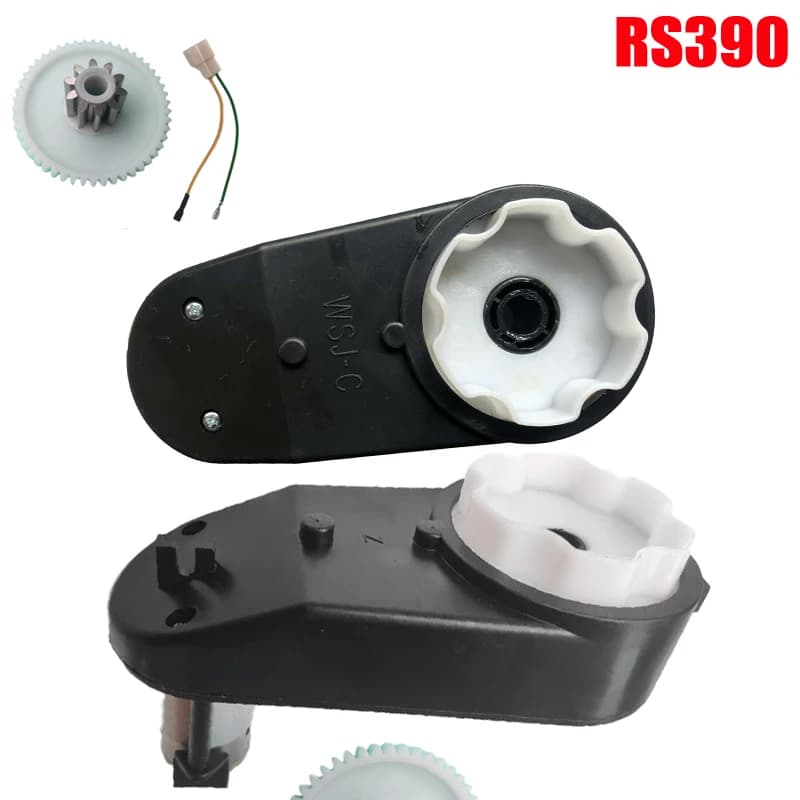 6V 12V RS380 RS390 4WD de alta velocidad niños juguetes eléctricos coche SUV ATV motocicleta Motor de accionamiento caja de cambios piezas de mejora