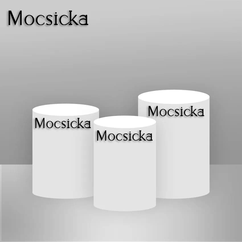 Mocsicka-cubiertas personalizadas de tres cilindros, cubiertas de Pilar, cubierta de fondo de círculo redondo