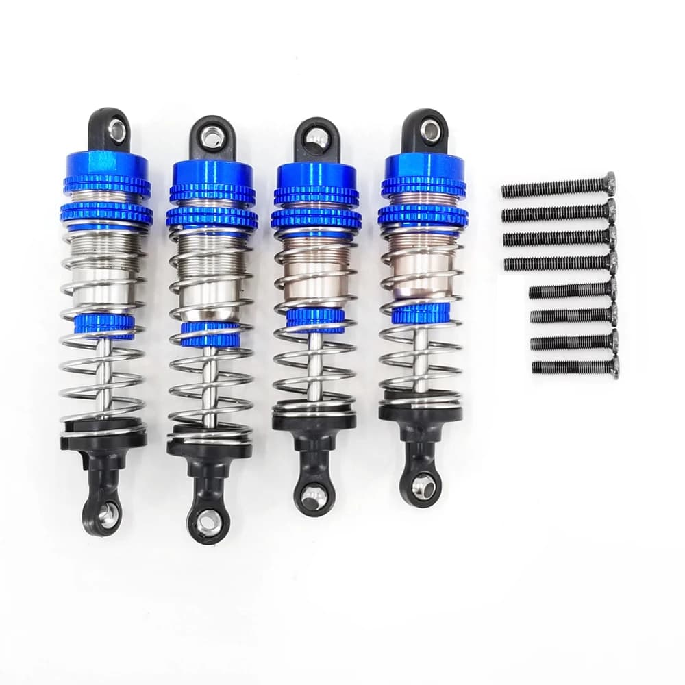 Wltoys-amortiguador mejorado 1/12, amortiguador de resorte de Metal delantero/trasero para 124016/124017/124018/124019 RC, piezas de repuesto para