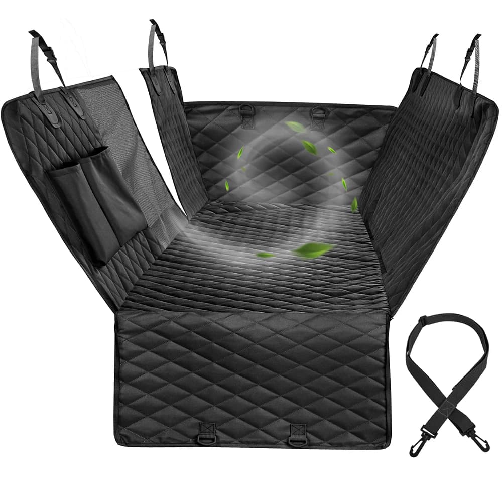 Portadores para perros impermeables traseros para mascotas, fundas para asiento de coche, esteras, Protector de hamaca con cinturón de seguridad para