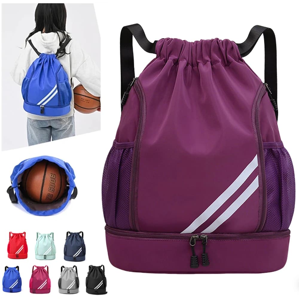 Mochila deportiva para gimnasio para mujer, mochila grande para acampar, fútbol, baloncesto, grandes zapatos deportivos, Bolsas escolares, mochilas