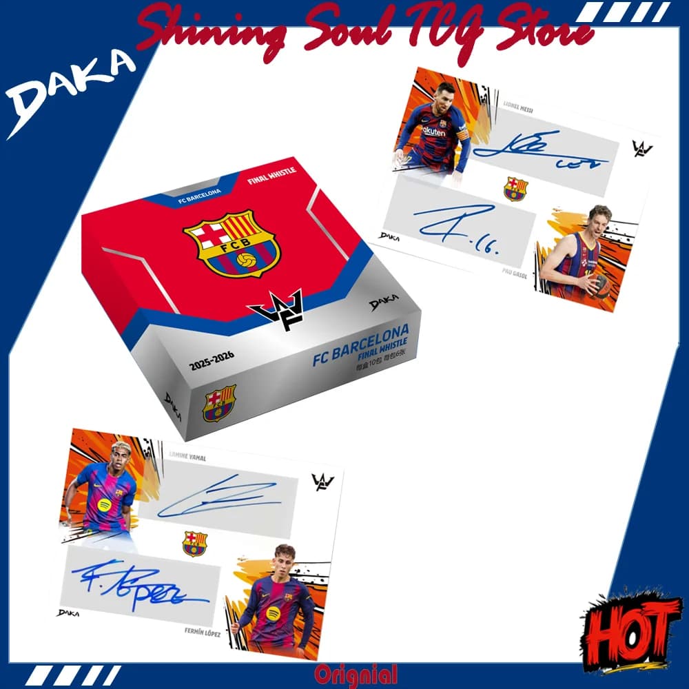 Nuevo y Original Daka 202526, Serie de Camisetas Firmadas por Jugadores del FC Barcelona, Neymar, Pau Gasol, Tarjeta Coleccionable, Regalos