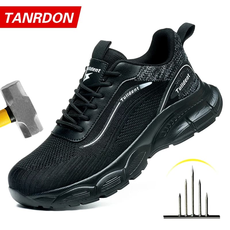 Zapatos de seguridad para hombre, zapatos de trabajo antigolpes y antipuñaladas, botas de seguridad indestructibles para hombre, zapatos aislados,