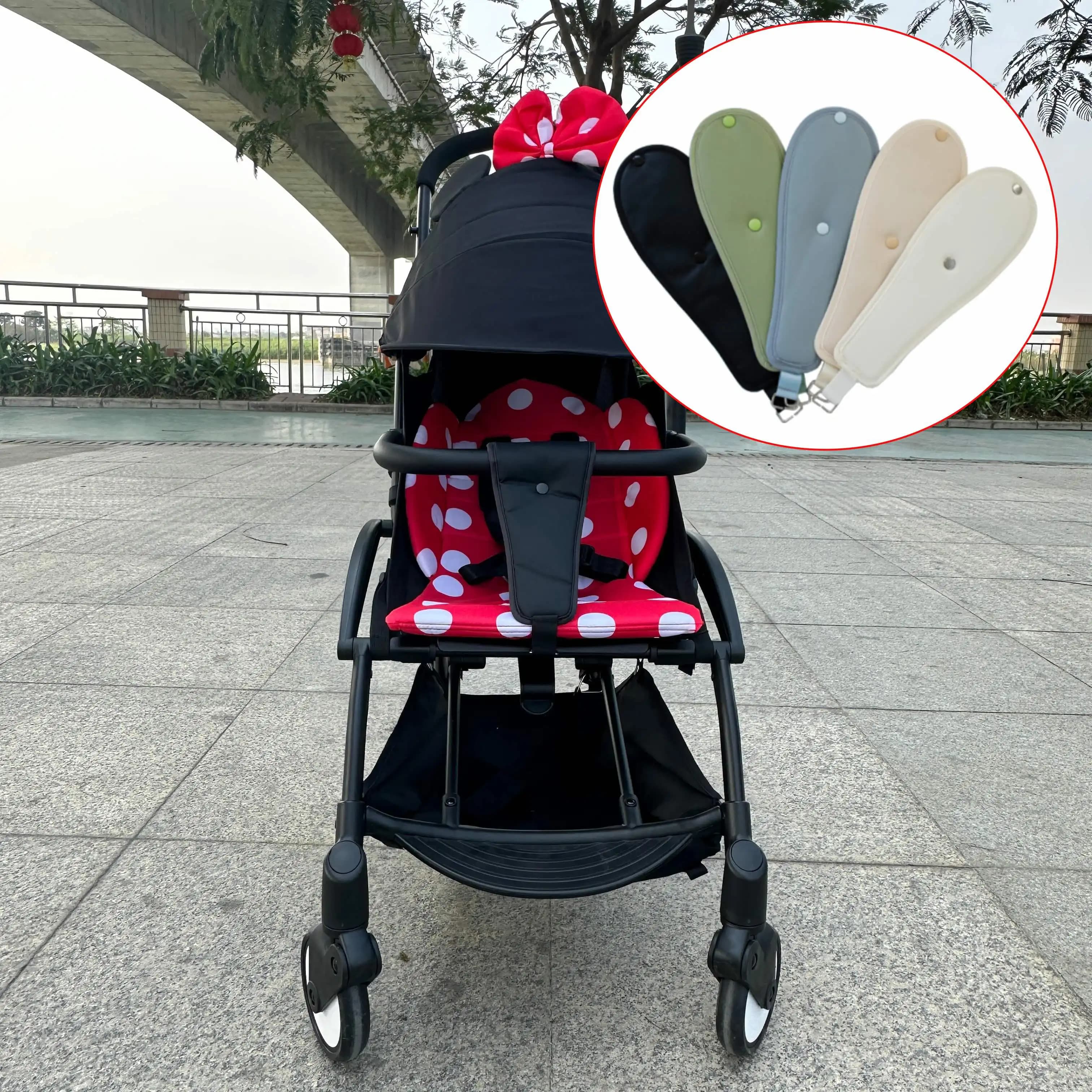 Accesorios para cochecito, almohadilla antideslizante desmontable para la entrepierna para niños y niñas, material cómodo para el verano