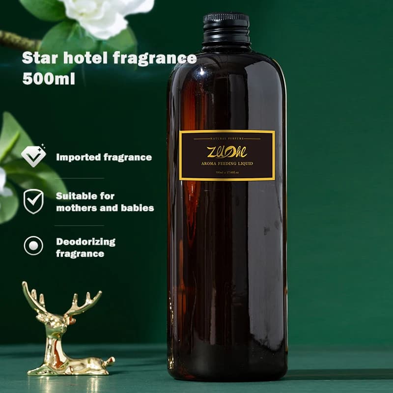 Suplemento de aceite esencial de aromaterapia sin llama, aceite aromático de larga duración, aceite líquido para el hogar, Hotel, SPA, aceite de